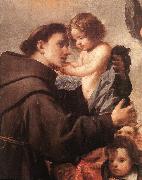 PEREDA, Antonio de St Anthony of Padua with Christ Child (detail) wsg oil painting picture wholesale
